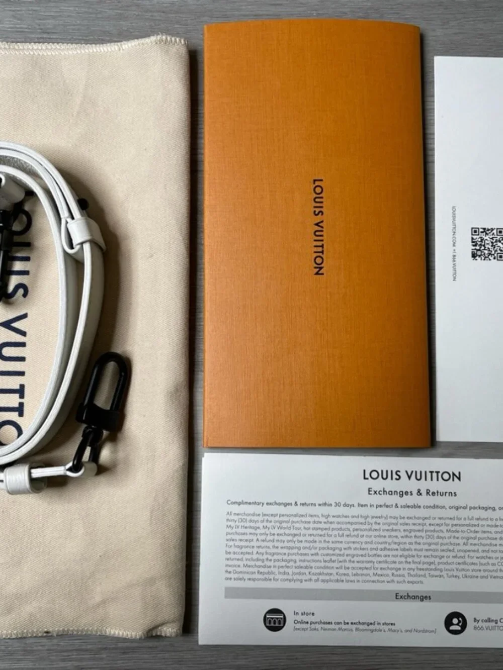 Louis Vuitton Alpha Wearable Wallet Bleached White M25540 *Authentic*
